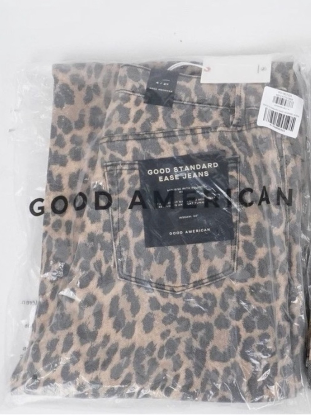 Good American Good Ease Standard - Leopard Print Pants - 4 - Picture 7 of 9